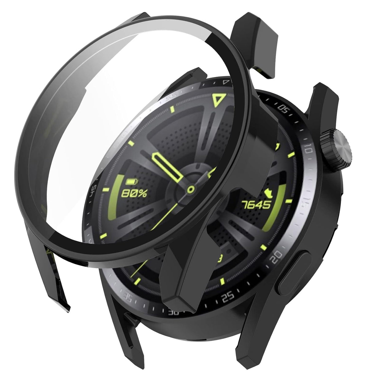 Techsuit Defense360 Pro Case for Huawei Watch GT 3 46mm, Black