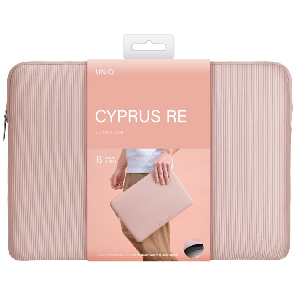 Θήκη UNIQ Cyprus Ridge για Laptop έως 14 ίντσες, Ροζ