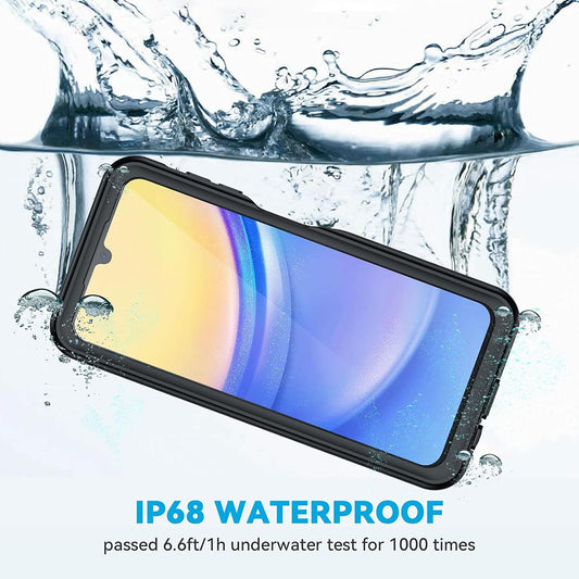 Αδιάβροχη Θήκη για Samsung Galaxy A15 5G A156 / A15 A155, ShellBox, Μαύρη