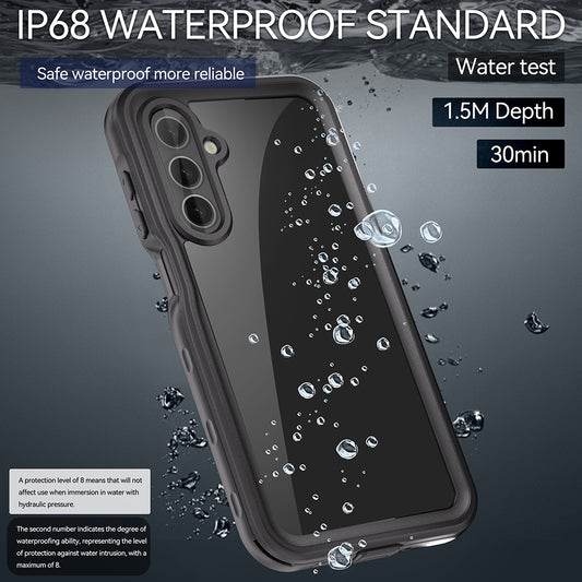 Αδιάβροχη Θήκη για Samsung Galaxy A16 5G A166 / A16 4G A165, ShellBox, Μαύρη