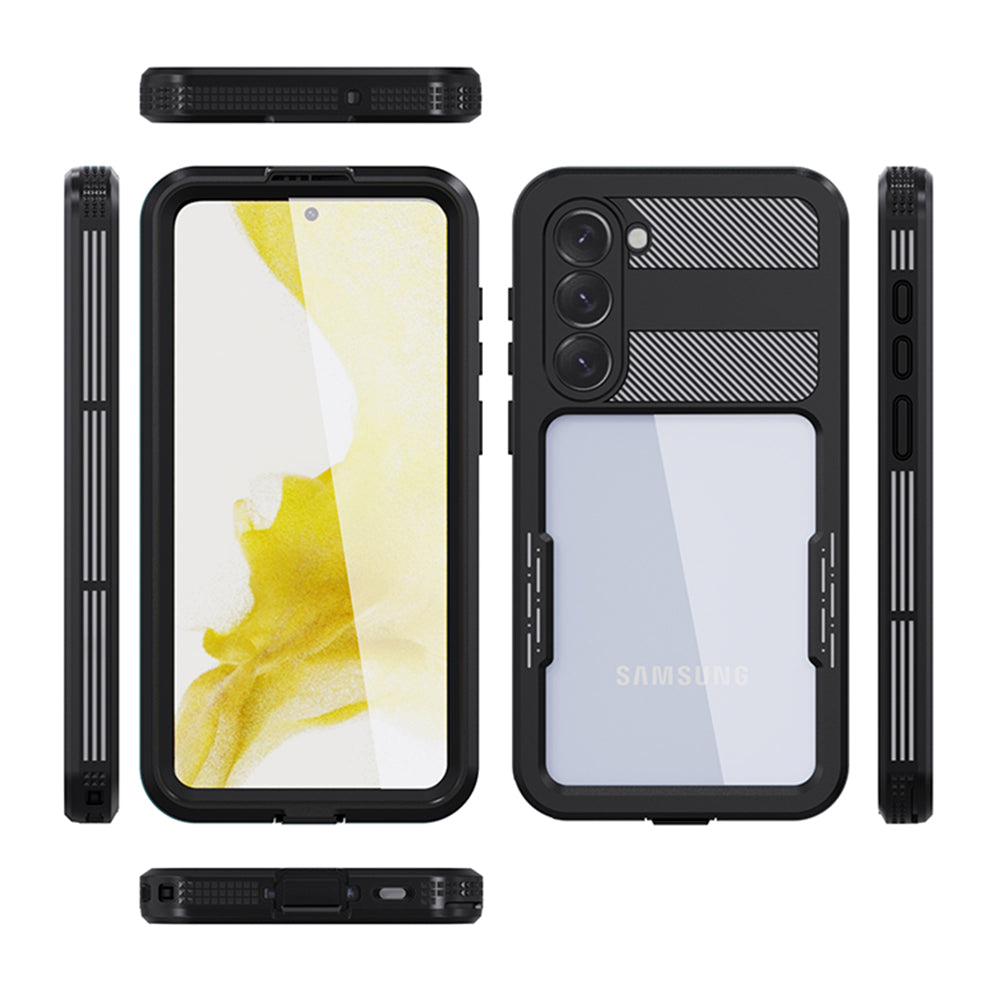 Αδιάβροχη Θήκη για Samsung Galaxy S23+ S916, ShellBox, Μαύρη