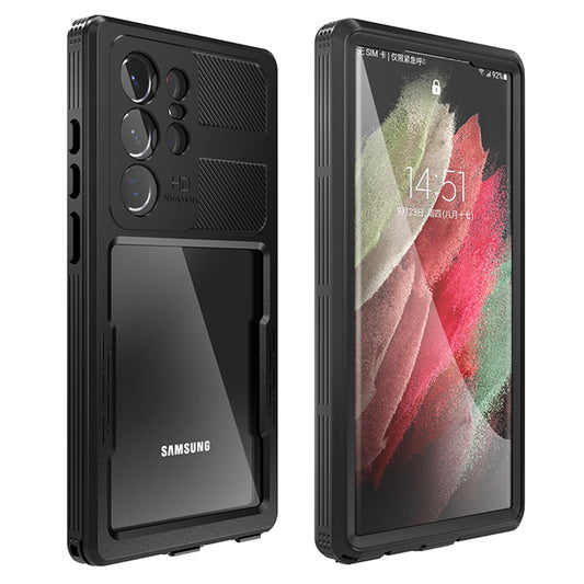 Θήκη Waterproof για Samsung Galaxy S23 Ultra S918, ShellBox, Μαύρη