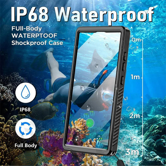 Θήκη Waterproof για Samsung Galaxy S25 Ultra S938, ShellBox, Μαύρη