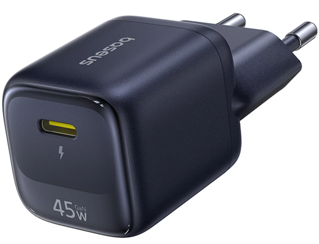 Φορτιστής Δικτύου Baseus EnerFill FN22, 45W, 3A, 1 x USB-C, Μαύρο E0123300