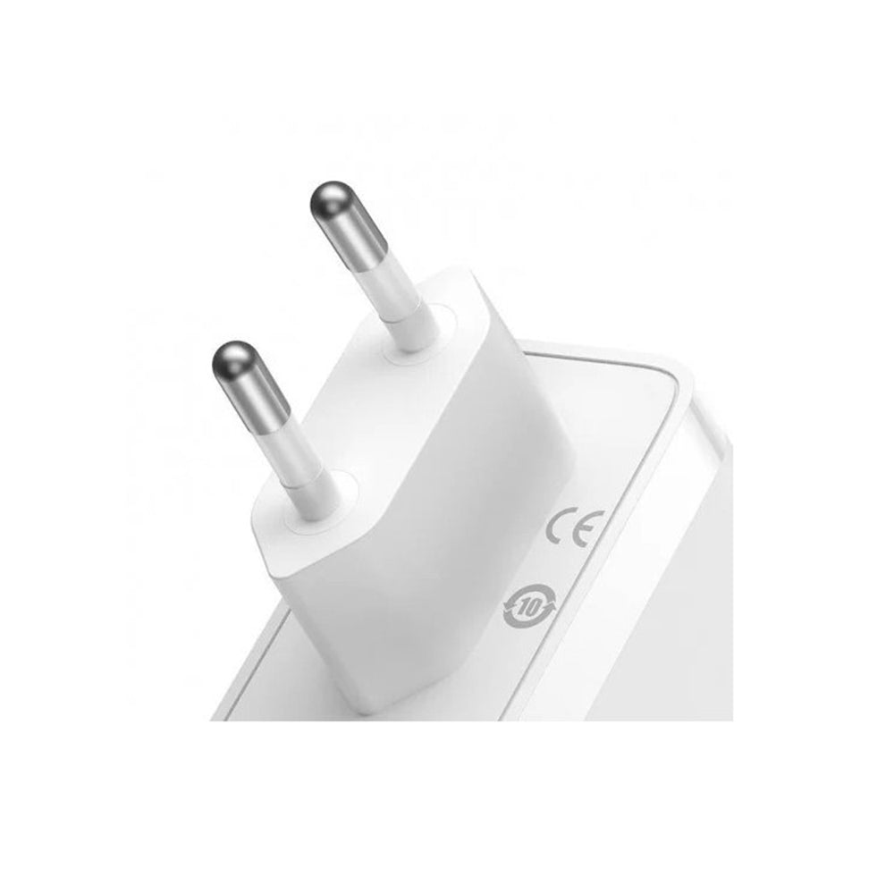 Φορτιστής Δικτύου με Καλώδιο USB-C Baseus GaN5 Pro, 140W, 5A, 1 x USB-A - 2 x USB-C, Λευκό CCGP100202