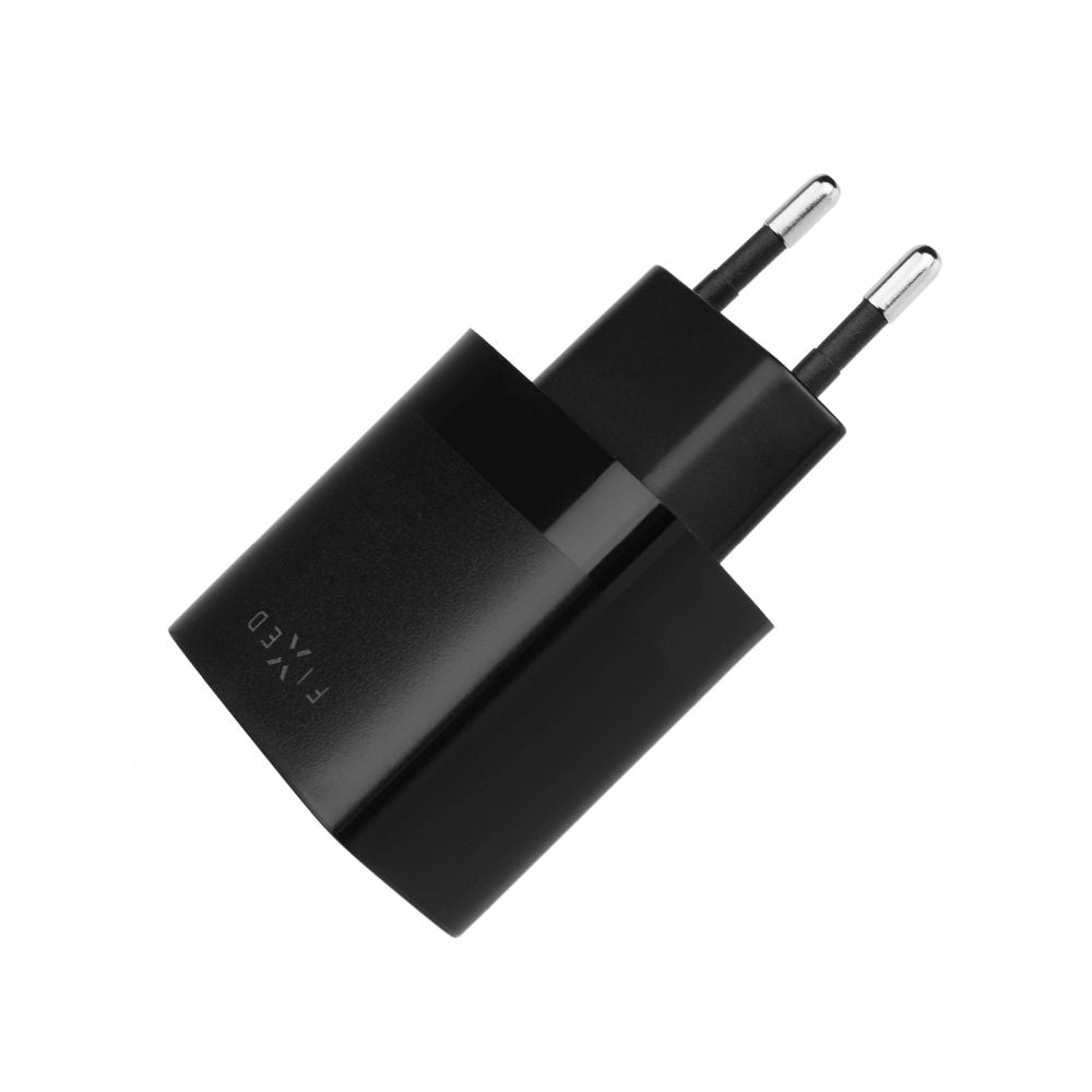 Φορτιστής Δικτύου με Καλώδιο USB-C Fixed, 17W, 3A, 2 x USB-A, Μαύρο