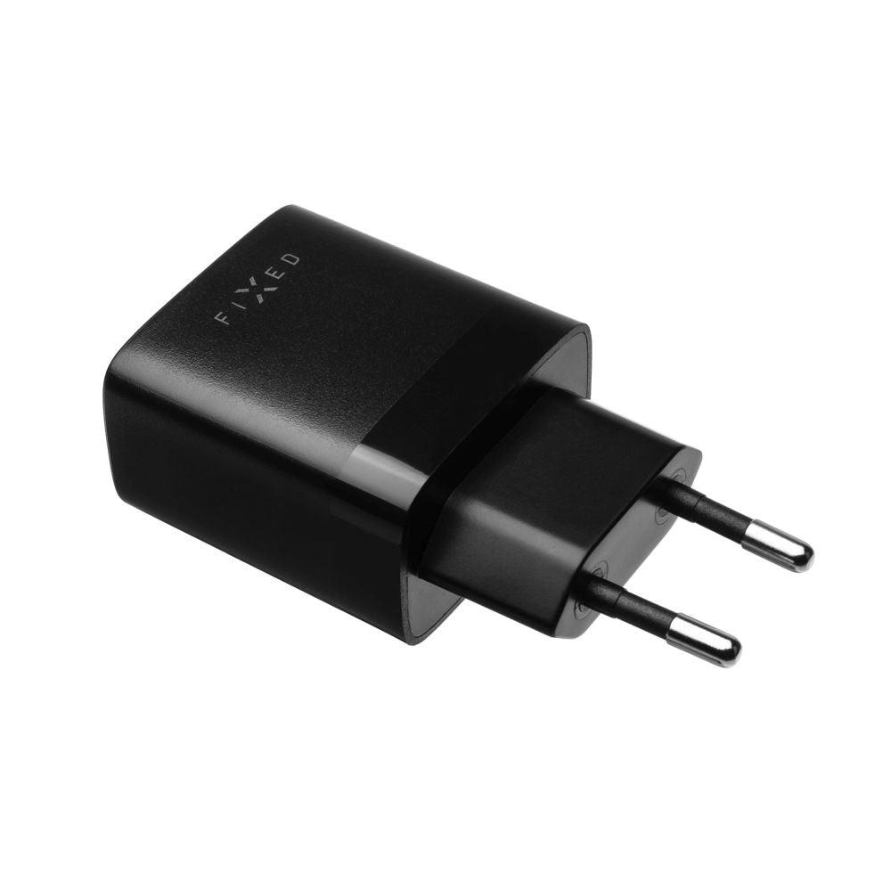 Φορτιστής Δικτύου με Καλώδιο USB-C Fixed, 17W, 3A, 2 x USB-A, Μαύρο