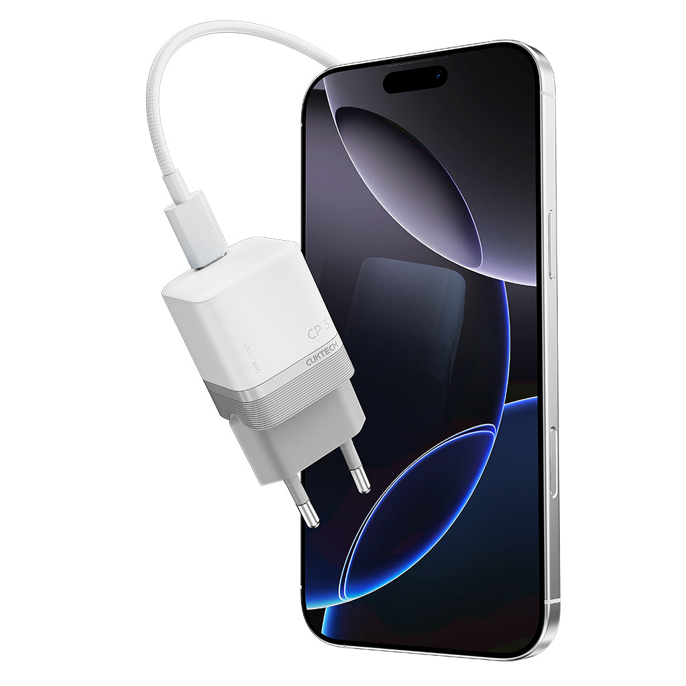 Φορτιστής Δικτύου Cuktech, 40W, 3A, 1 x USB-C, Λευκός CKAC301SEUWH