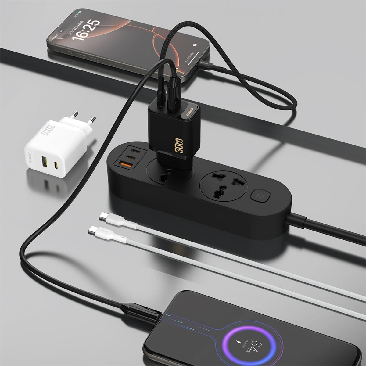 Φορτιστής Δικτύου Dudao A27TEU, 30W, 3A, 1 x USB-A - 1 x USB-C, Μαύρο