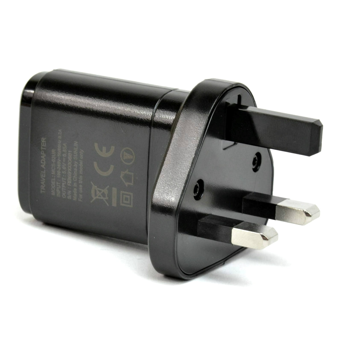 LG Network Charger, 4.25W, 0.85A, 1 x USB-A, UK, Black MCS-02UR