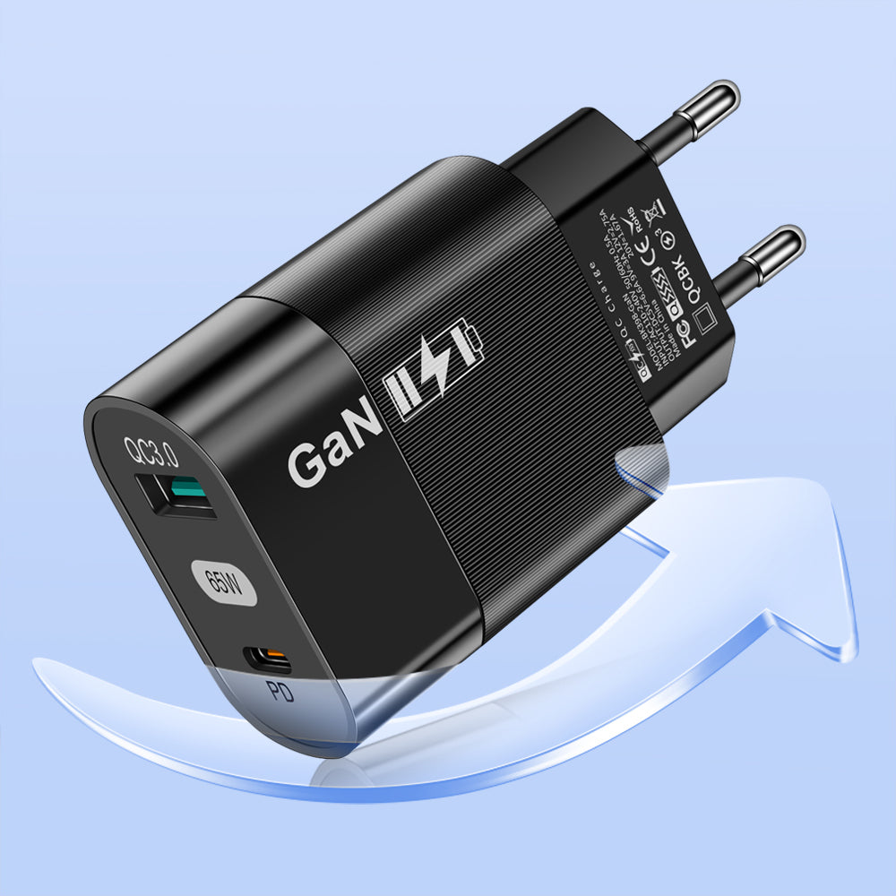 Φορτιστής Δικτύου Techsuit CHPD131, 33W, 6.6A, 1 x USB-A - 1 x USB-C, Μαύρο