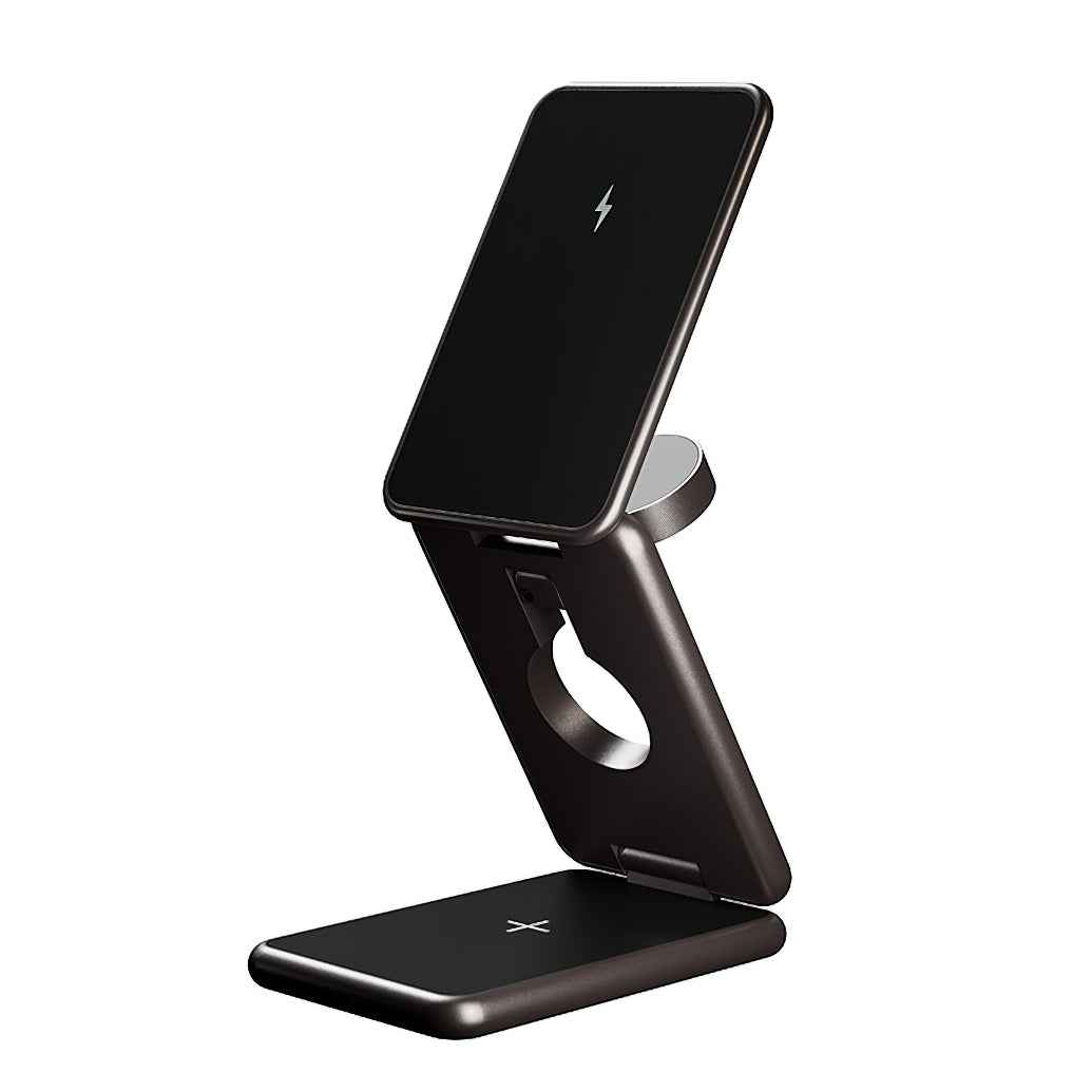 Φορτιστής Δικτύου Wireless Allity. AWC-230-22WMS 3σε1, 22.5W, 1.67A, Γκρι