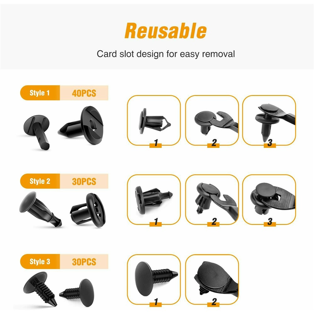 OEM Auto Clips / Clamps Kit, 200in1