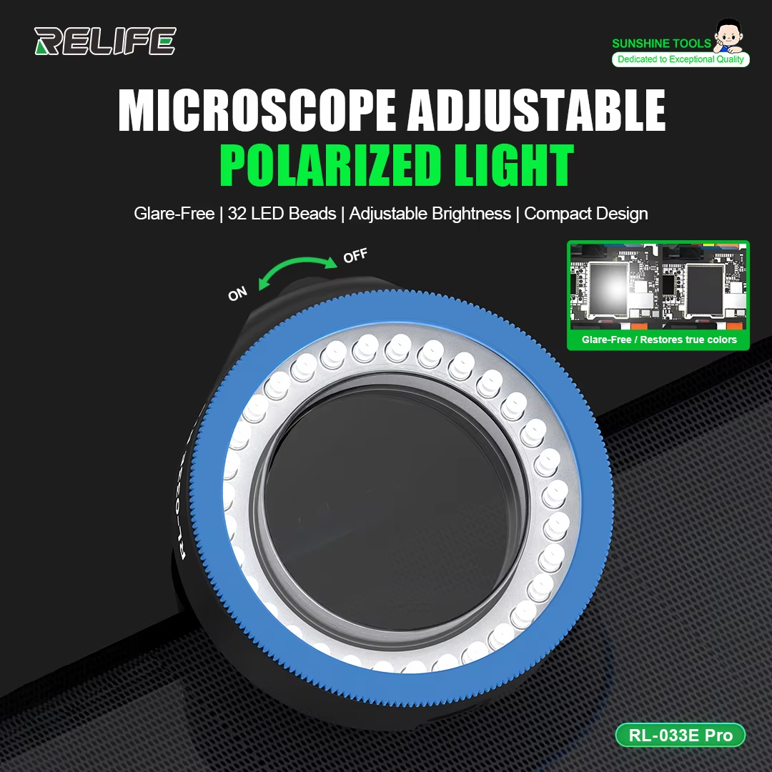 Relife RL-033E Pro Microscope Lamp, Black