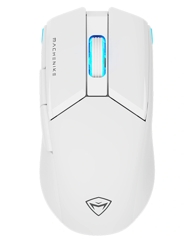 Ασύρματο Gaming Ποντίκι Machenike M7 Pro, 1000DPI - 26000DPI, RGB, Λευκό