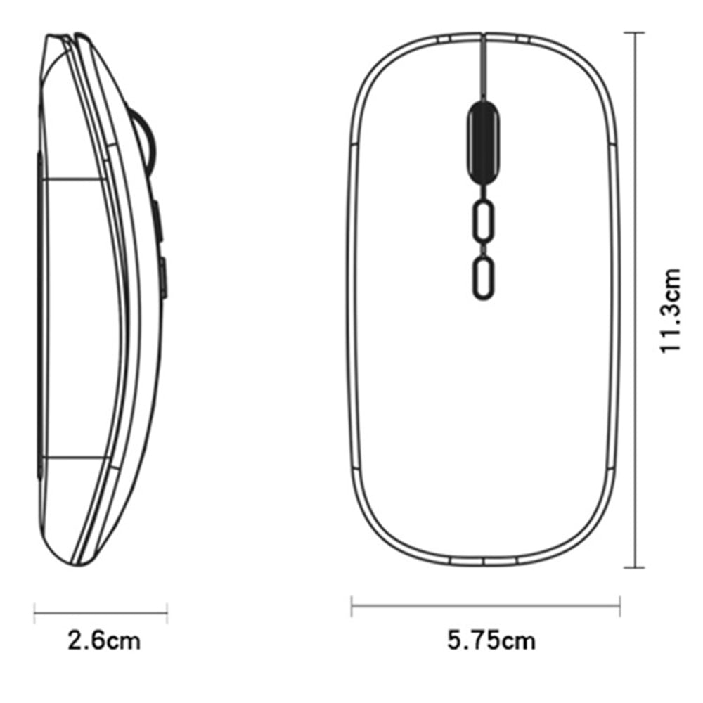 Mouse Wireless Yesido KB15, 800DPI - 1600DPI, Ασημί