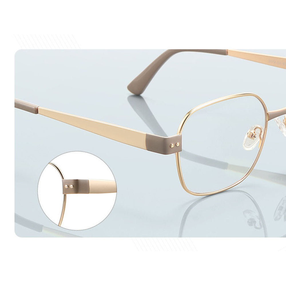 Techsuit 3172 Women's Computer Glasses, Anti-Blue Light, Pink Gold