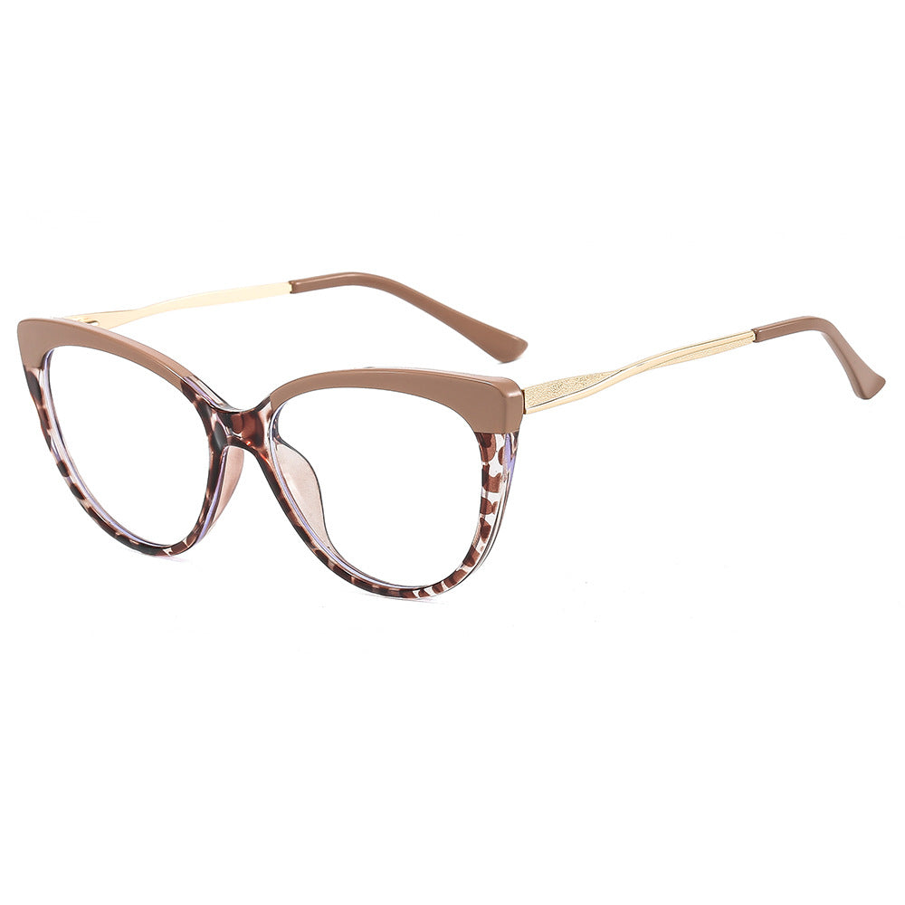 Techsuit Women's Computer Glasses F5018-C42, Anti-Blue Light, Cream Brown