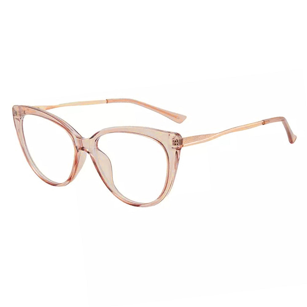 Techsuit Women's Computer Glasses F5018-C6, Anti-Blue Light, Brown