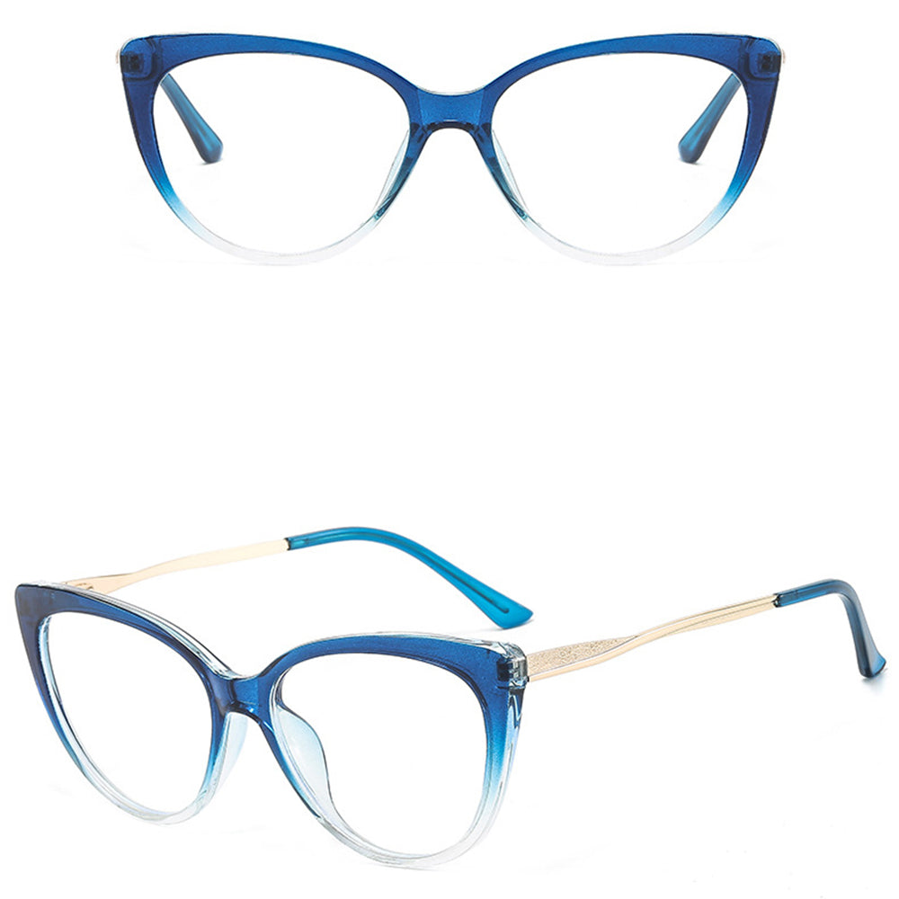 Techsuit Women's Computer Glasses F5018-C8, Anti-Blue Light, Blue