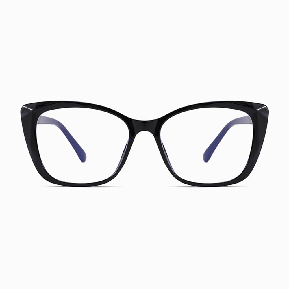 Techsuit Women's Computer Glasses PC28016-C1, Anti-Blue Light, Black