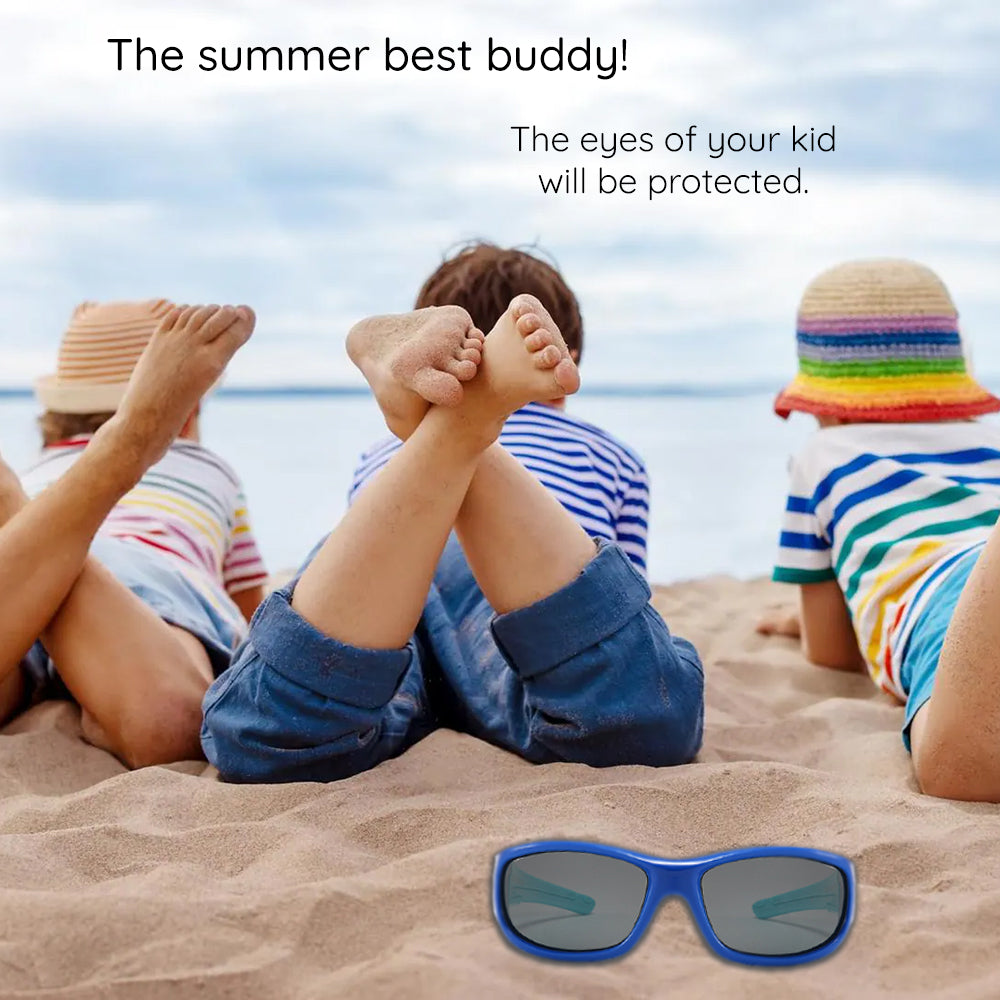 Techsuit 800-C29 Kids' Sports Sunglasses, Polarized, Blue
