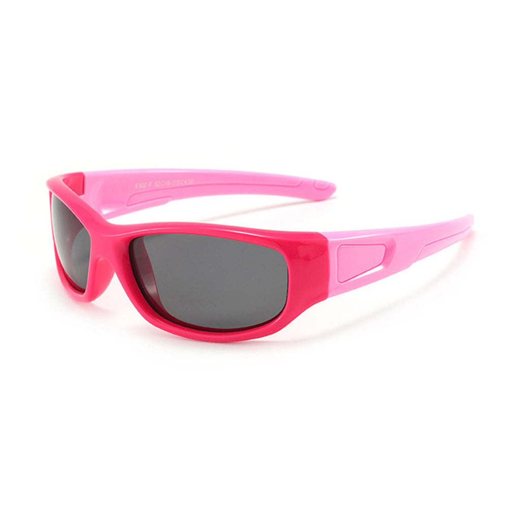 Techsuit 800-C30 Kids' Sports Sunglasses, Polarized, Red Pink