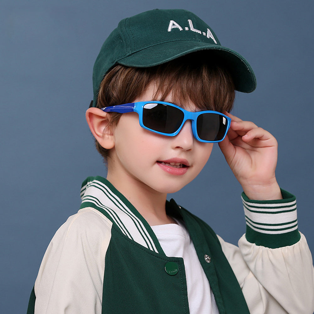Techsuit 8202-C41 Kids' Sport Sunglasses, Polarized, Navy Blue