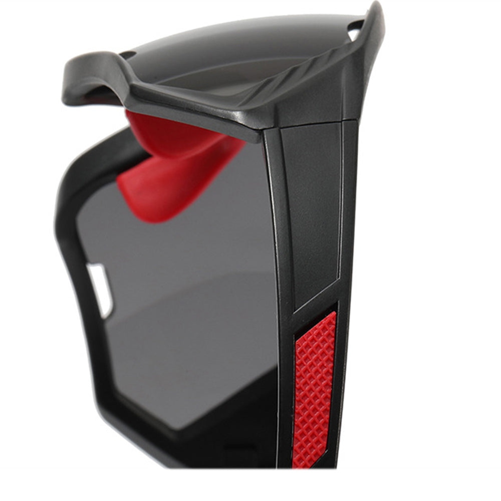 Unisex Techsuit 9330 Cycling Glasses, Black Red