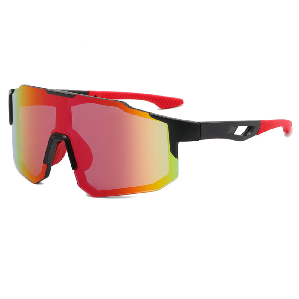 Unisex Cycling Glasses Techsuit 9337, UV Protection, Black Red