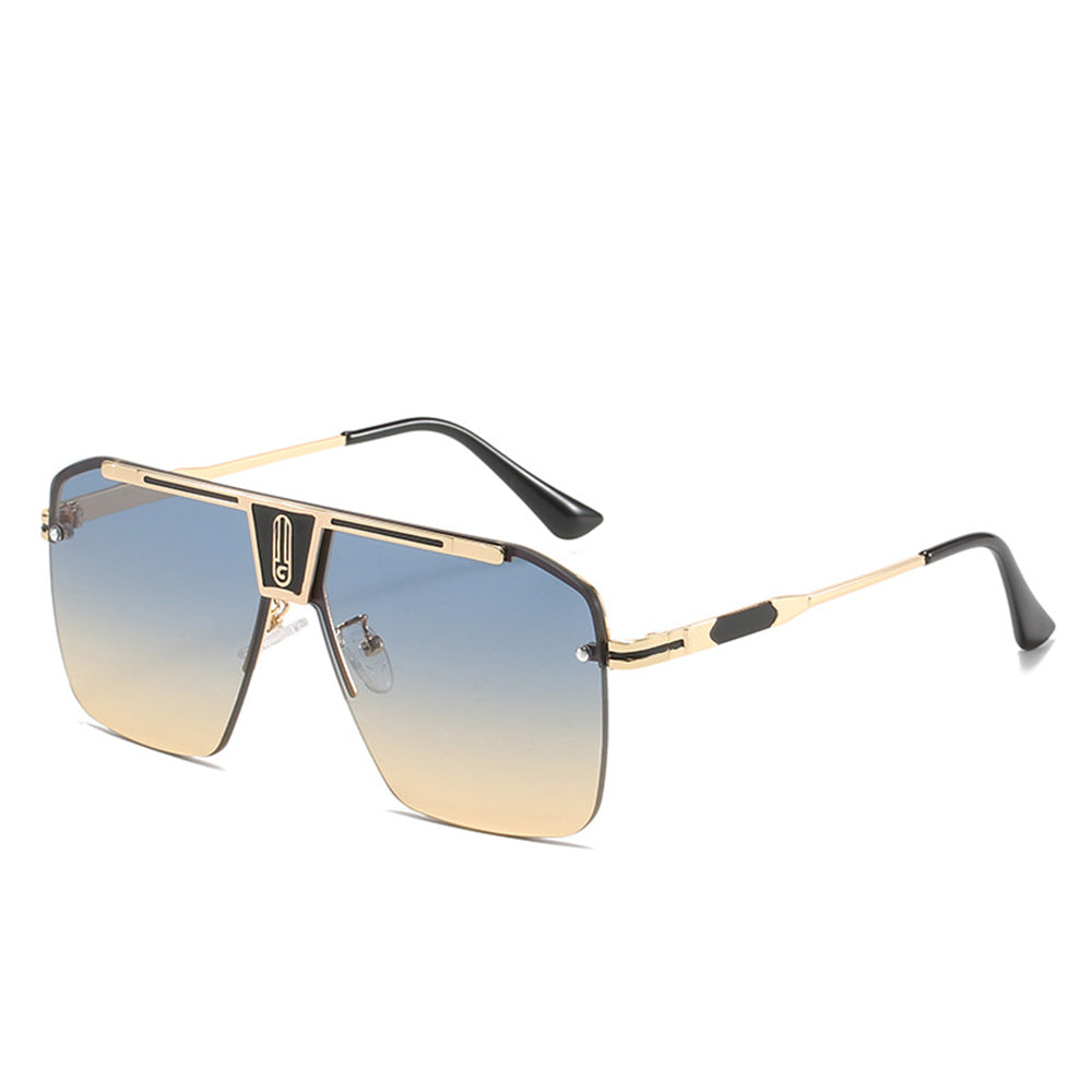 Men's Techsuit 2576 Sunglasses, Gold Green Brown