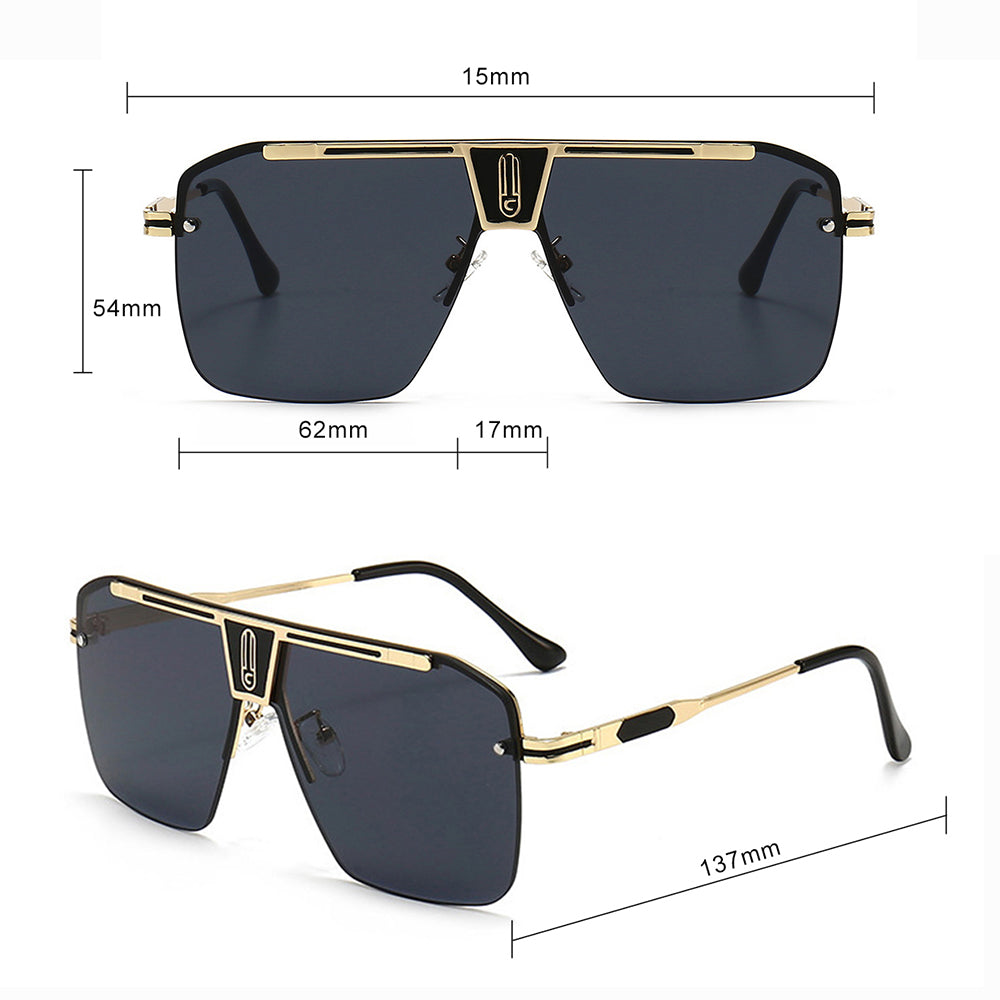Men's Techsuit 2576 Sunglasses, Gold Green Brown