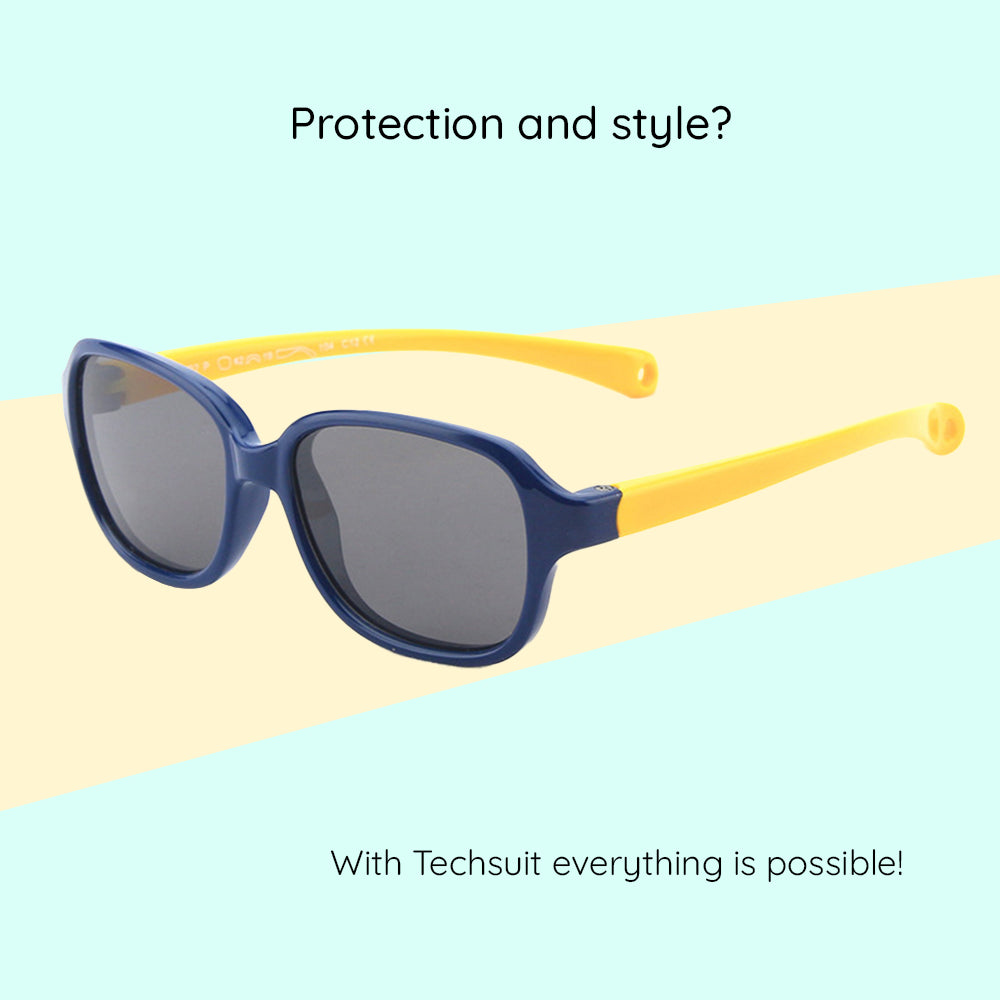 Techsuit Baby Sunglasses 8192-C12, Polarized, Blue Yellow