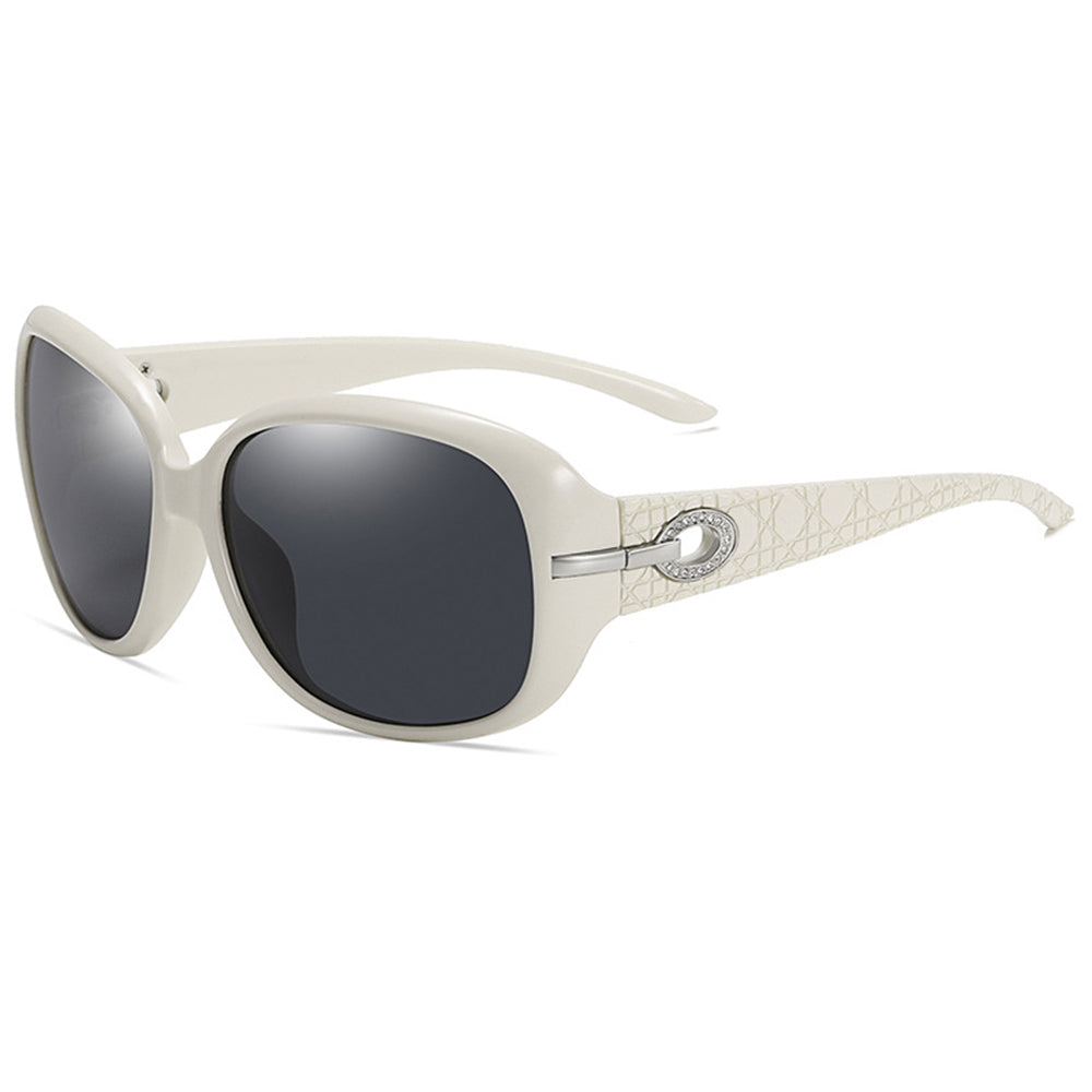 Women's Techsuit 2012 Sunglasses, Polarized, UV Protection, White Gray