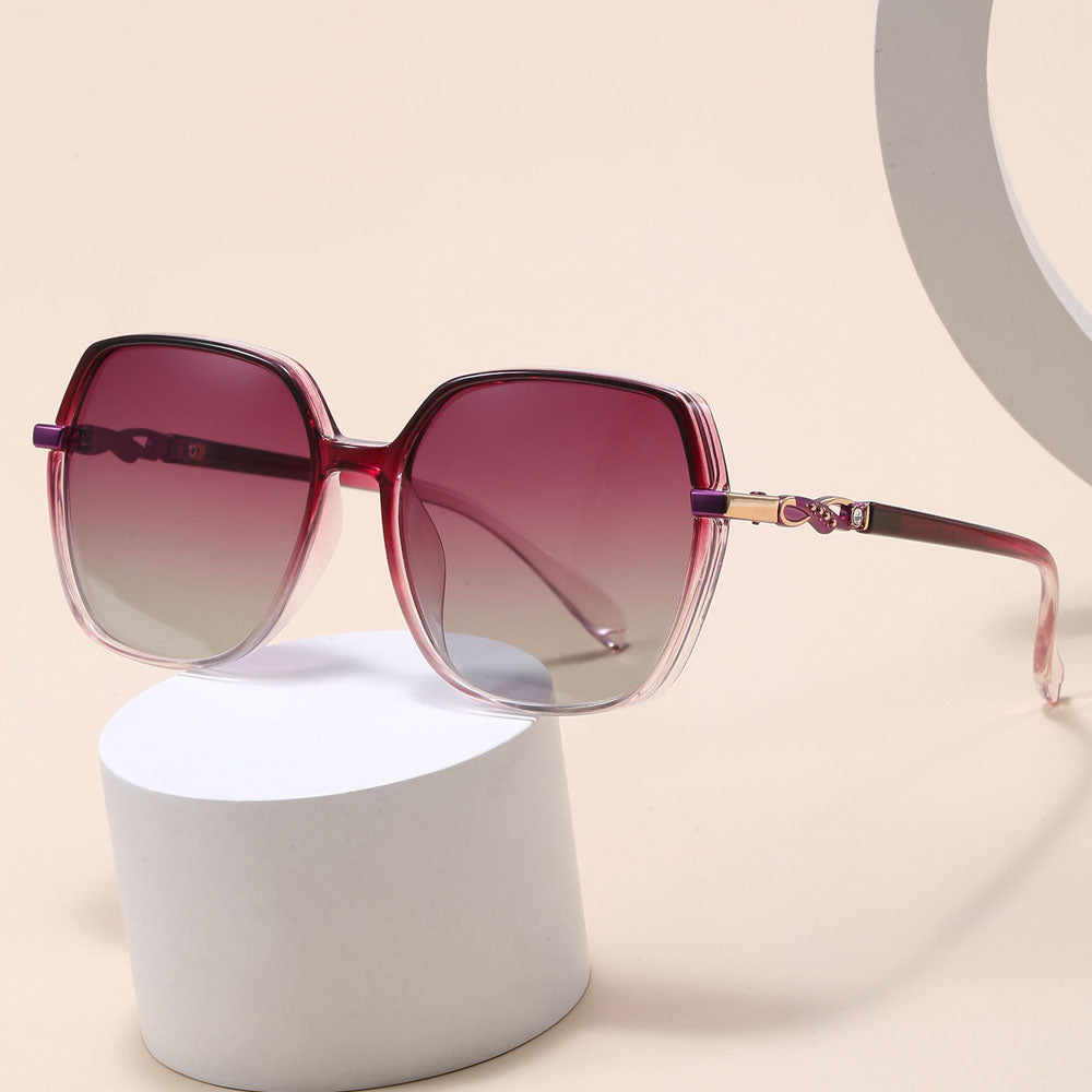 Techsuit 5223 Women's Sunglasses, Polarized, UV Protection, Gray Pink