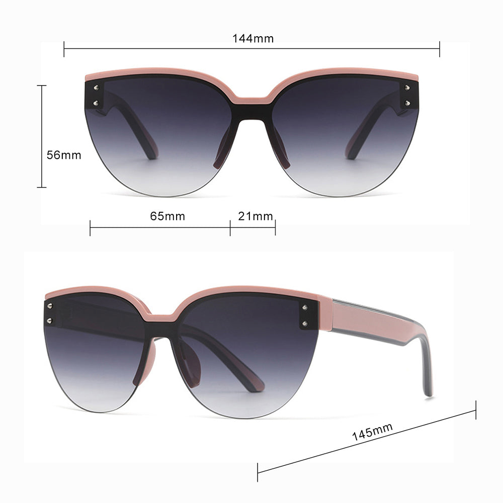 Techsuit 6506 Women's Sunglasses, Green Brown
