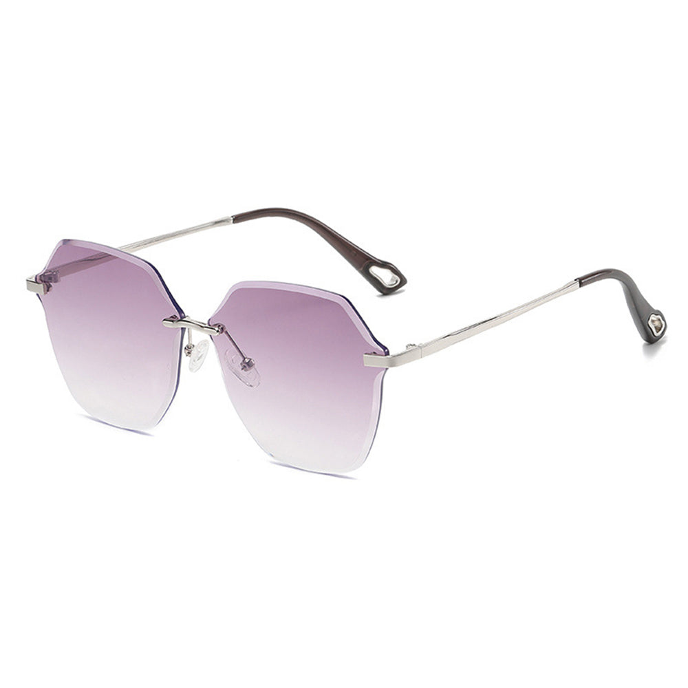 Techsuit 8195 Women's Sunglasses, Silver Purple