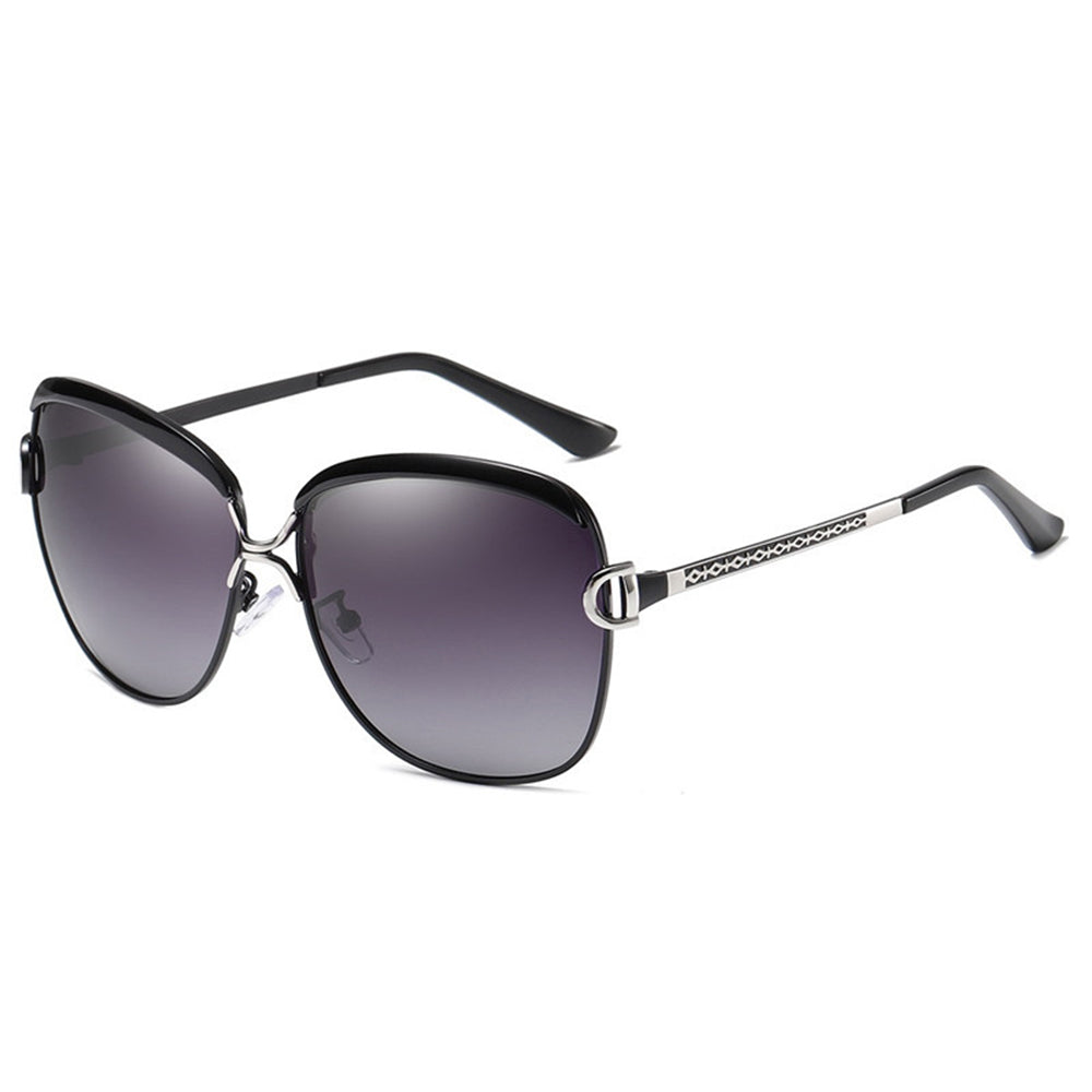 Techsuit 8702 Women's Sunglasses, Polarized, UV Protection, Black