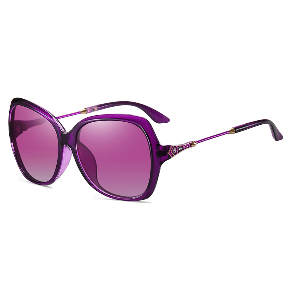 Techsuit 8881 Women's Sunglasses, Polarized, UV Protection, Purple