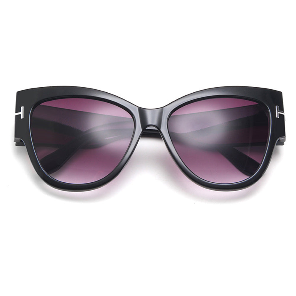 Techsuit Women's Sunglasses 9778, Black Dark Brown