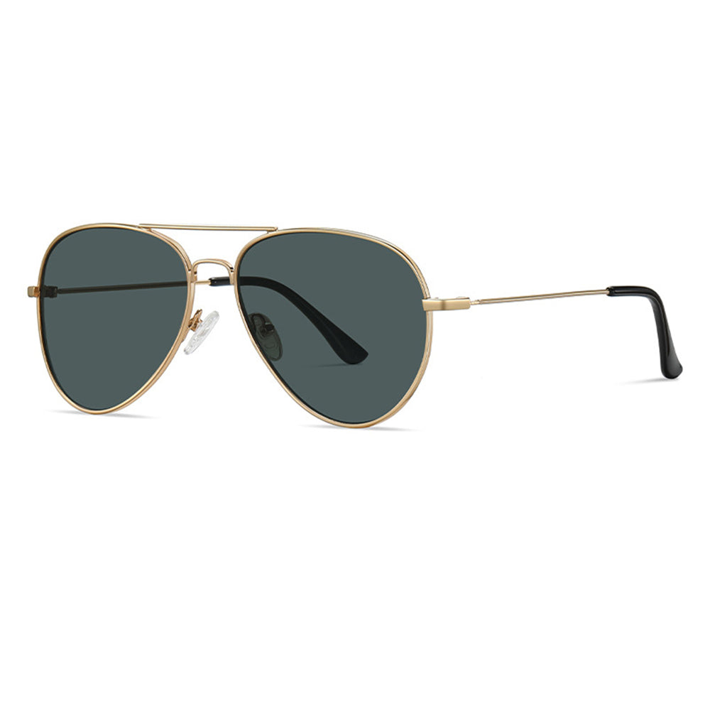 Unisex Techsuit 3025 Sunglasses, UV Protection, Gold Green