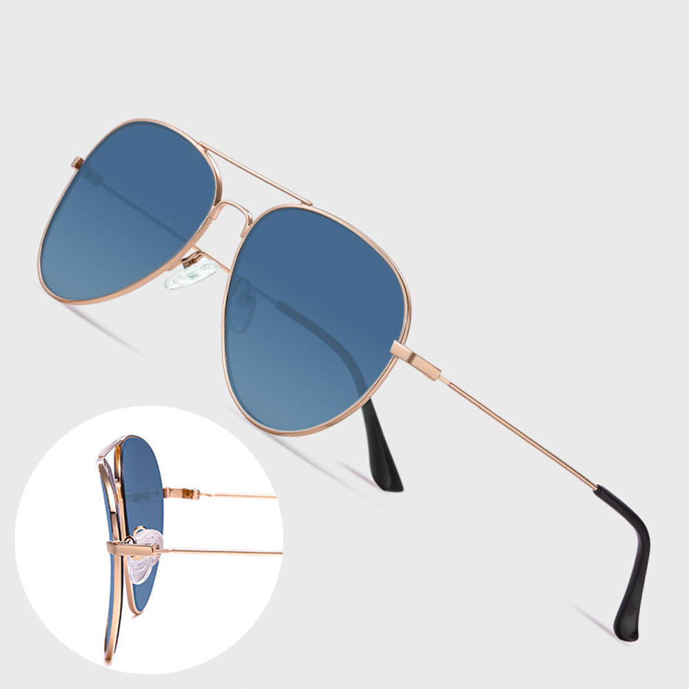 Unisex Techsuit 3025 Sunglasses, UV Protection, Gold Green