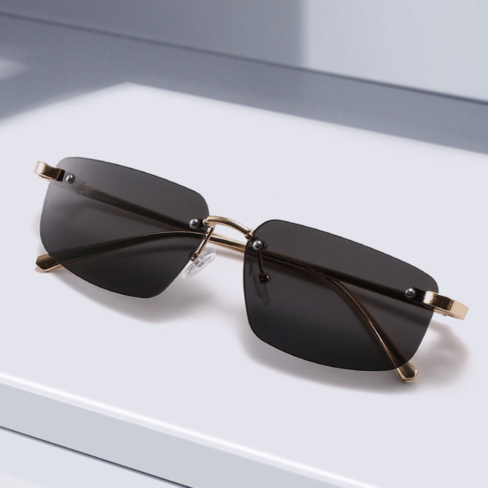 Unisex Techsuit S098 Sunglasses, Gold Black