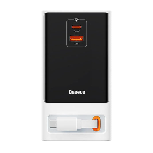 Προέκταση Baseus PowerCombo, 1 x Schuko - 1 x USB-A - 2 x USB-C, Λευκό PSLR000602