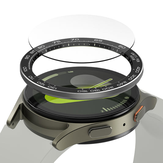 Πλαίσιο Προστασίας Ringke Premium Styling για Samsung Galaxy Watch7 44mm, Μοντέλο 1, Μαύρο