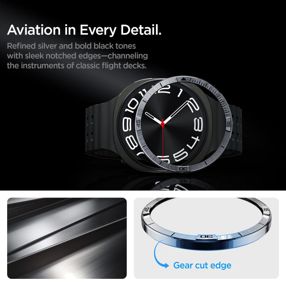 Προστατευτικό Πλαίσιο Spigen Tune Pilot για Samsung Galaxy Watch9 / Watch8 44mm, Ασημί ACS10009