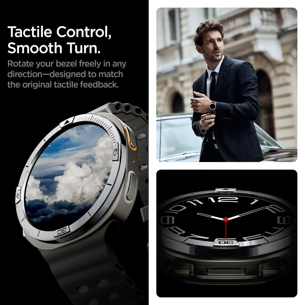 Προστατευτικό Πλαίσιο Spigen Tune Pilot για Samsung Galaxy Watch9 / Watch8 44mm, Ασημί ACS10009