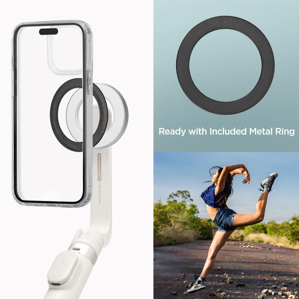 Selfie Stick Bluetooth Spigen S571W, Universal, Μπεζ AMP07657