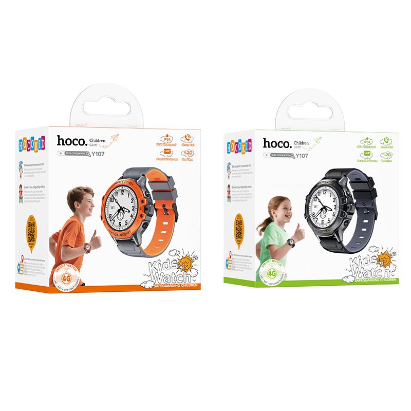 Smartwatch HOCO Y107 Kids Call, Πορτοκαλί