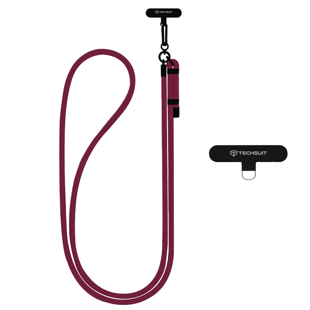 Techsuit Phone Lanyard RCS1-28, Dark Red